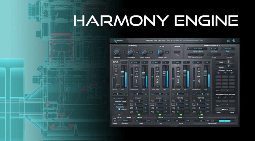 自动人声和声效果器-Antares Harmony Engine v4.3.0 CE-Win-雨创网-音频资源项目分享平台