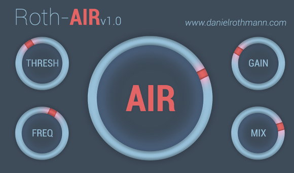 空气感效果插件 Roth-AIR V1.0 WIN/MAC-雨创网-音频资源项目分享平台