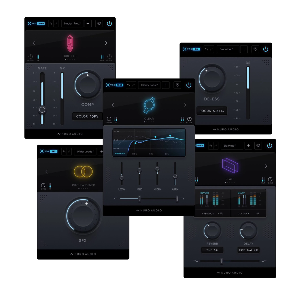 终极智能人声混音全集 Nuro Audio Xvox Pro v1.0.2 WIN-雨创网-音频资源项目分享平台