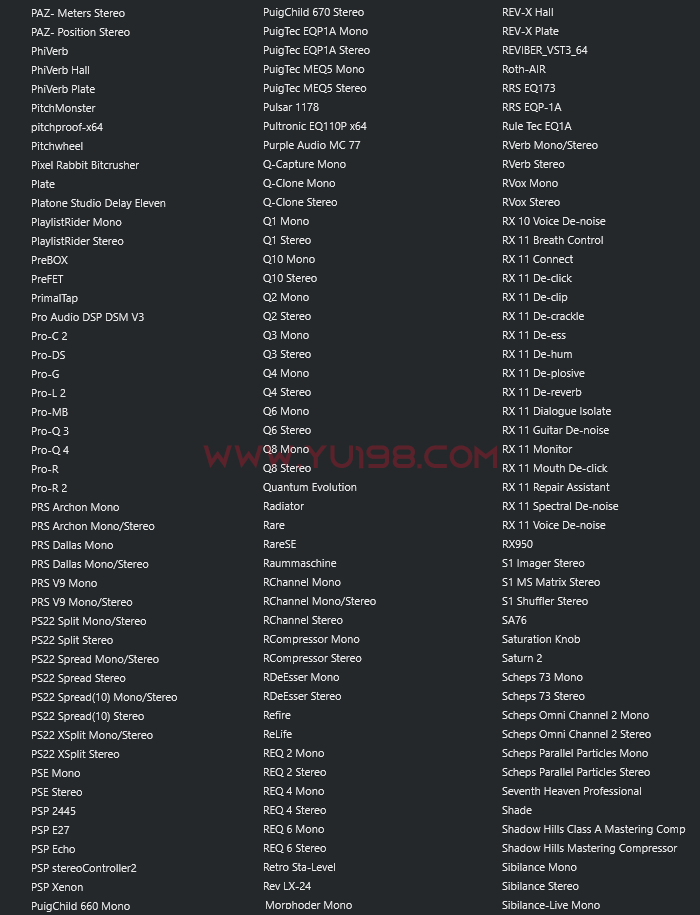 图片[7]-最新调试混音插件包64位VST3 可选路径一键安装550个调音精选效果器合集v3.0 WiN