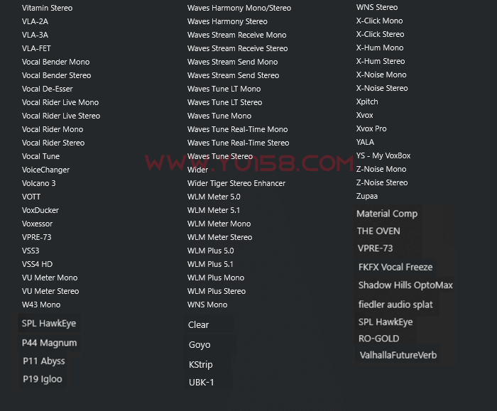 图片[9]-最新调试混音插件包64位VST3 可选路径一键安装550个调音精选效果器合集v3.0 WiN