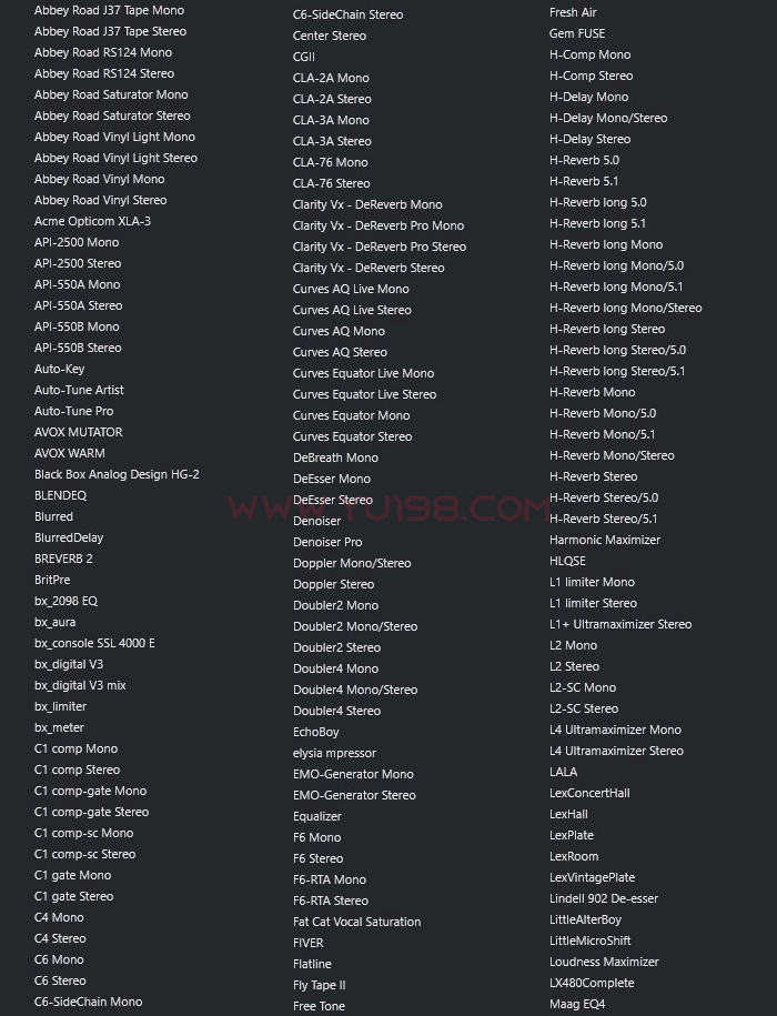 图片[3]-2025最新精选调试插件包64位VST3 一键安装效果器合集4G WiN 支持定制-YU198-音频办公资源项目分享