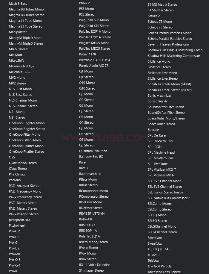 图片[4]-2025最新精选调试插件包64位VST3 一键安装效果器合集4G WiN 支持定制-YU198-音频办公资源项目分享