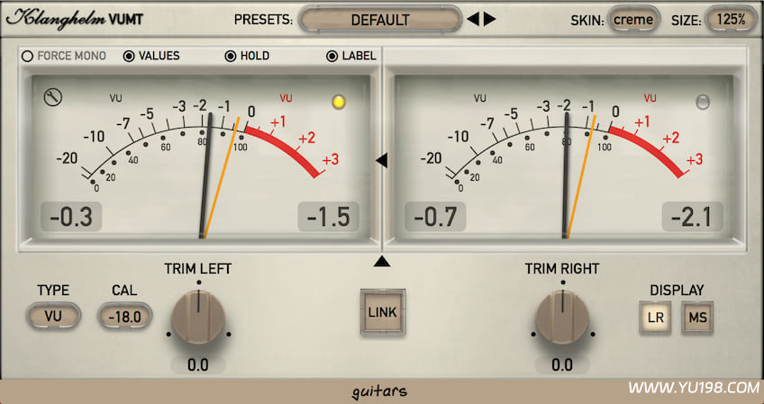 VU表效果器 Klanghelm VUMT deluxe v2.6.0 MacOS-YU198-音频办公资源项目分享