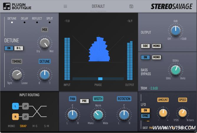 立体声处理效果器 Credland Audio StereoSavage v2.0.1 插件 WIN-YU198-音频办公资源项目分享