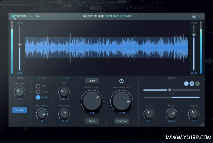 音频修复工具 Antares Auto-Tune SoundSoap v6.0.0 CE WiN-YU198-音频办公资源项目分享