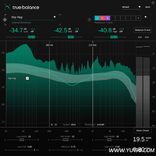 频谱分析插件 Sonible Truebalance v1.0.3 WIN/MAC-YU198-音频办公资源项目分享