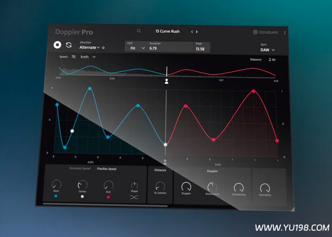 高级多普勒效果器 TONSTRUM DopplerPRO v1.0.0 WIN-YU198-音频办公资源项目分享