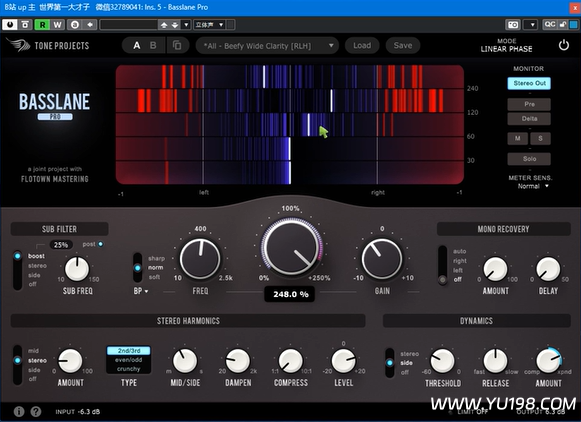 低音扩展插件 Tone Projects Basslane Pro v1.0.4 WIN REPACK R2-YU198-音频办公资源项目分享