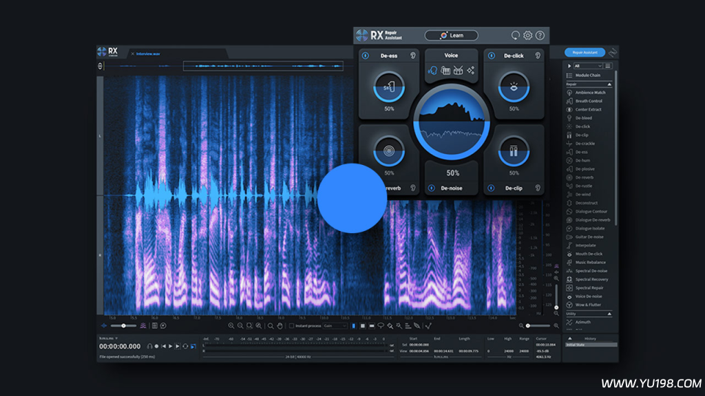 音频提取编辑软件 iZotope RX 10 Audio Editor Advanced v10.5.0 WIN/MAC-YU198-音频办公资源项目分享