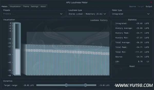 响度分析器 APU Software APU Loudness Meter V1.9.11 WIN&MAC-YU198-音频办公资源项目分享