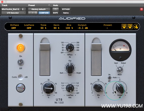 饱和器插件 Audified U78 Saturator WIN-YU198-音频办公资源项目分享