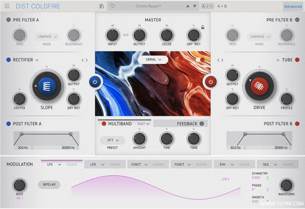 失真插件 COLDFIRE v1.0.0.4100 Windows&macOS-YU198-音频办公资源项目分享