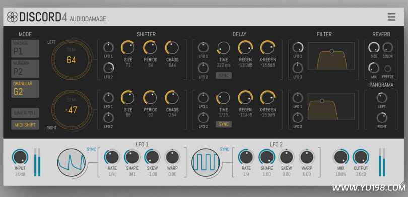 Audio Damage复合移调效果器Discord4 v4.0.1 WIN/MacOS-YU198-音频办公资源项目分享
