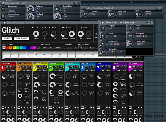 Dblue公司搓碟和磁带停止效果插件 超好用 WiN-YU198-音频办公资源项目分享