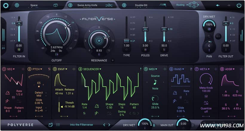创意滤波器插件公测版 Polyverse Music – Filterverse v0.7.8 WIN-YU198-音频办公资源项目分享