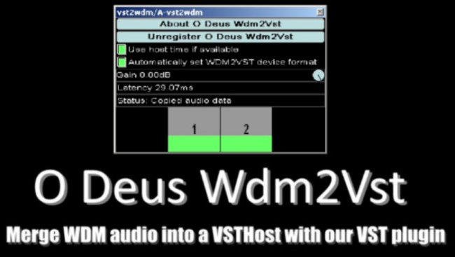 WDM2VST插件驱动 wdm2vst虚拟通道跳线软件 让声卡支持内录 WIN-YU198-音频办公资源项目分享