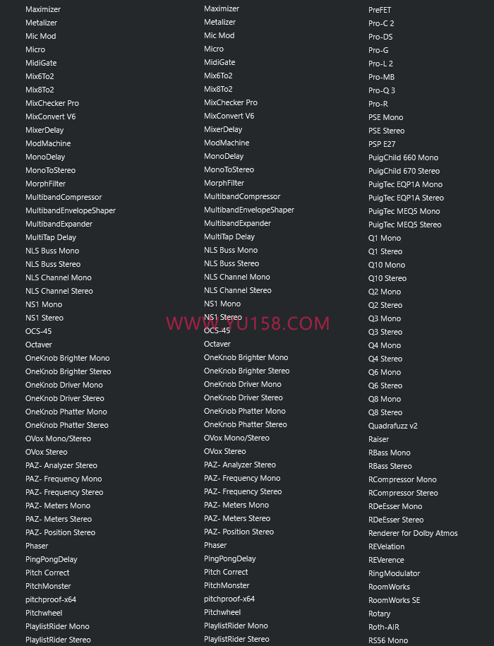 图片[3]-新版混音调试插件包64位VST3套装 一键安装效果器合集3G WiN-YU198-音频制作办公资源分享