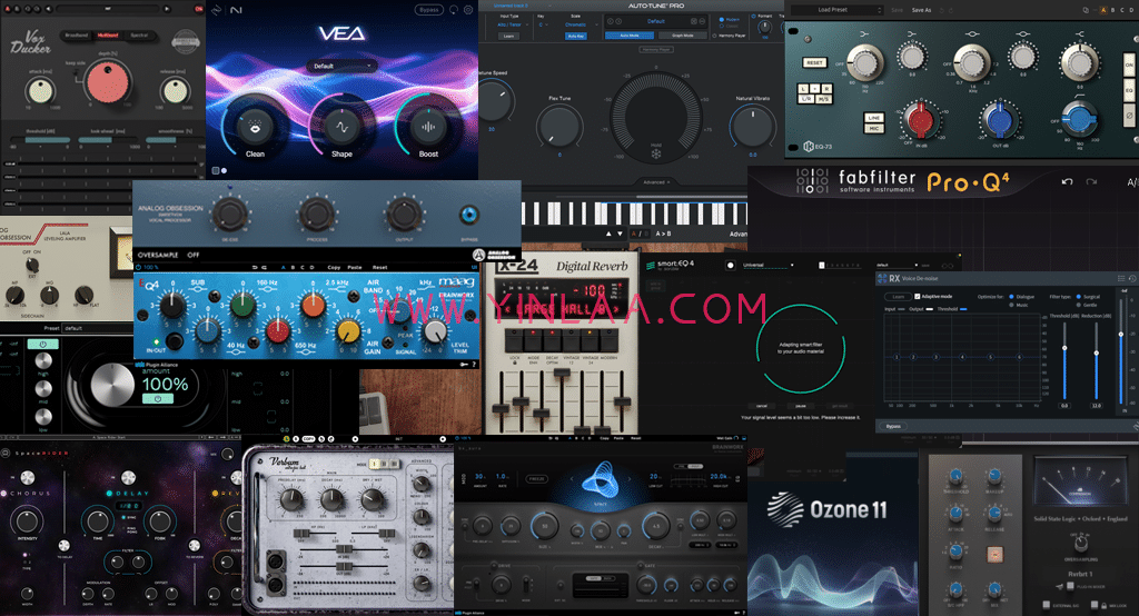 调试混音插件包64位VST3 600个一键安装效果器合集12G WiN-YU198-音频制作办公资源分享