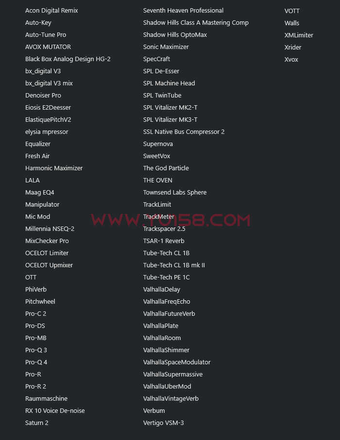 图片[2]-免费下载 调音师调试常用插件包64位VST3 一键安装效果器900M WiN 支持定制-YU198-音频制作办公资源分享