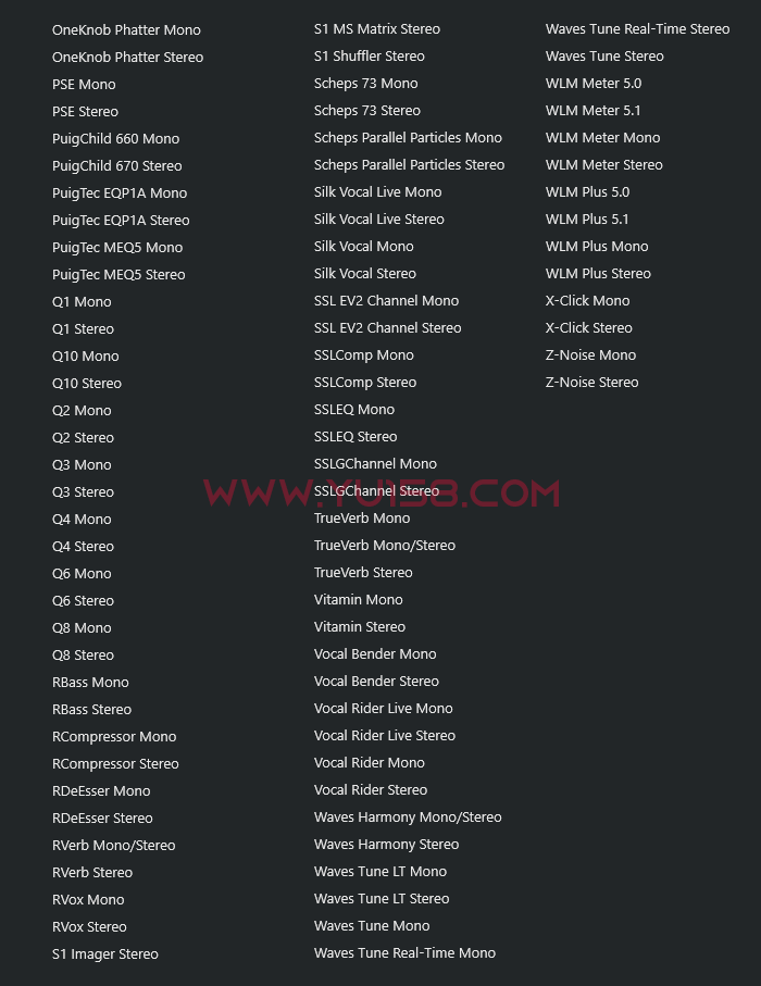 图片[4]-免费下载 调音师调试常用插件包64位VST3 一键安装效果器900M WiN 支持定制-YU198-音频制作办公资源分享