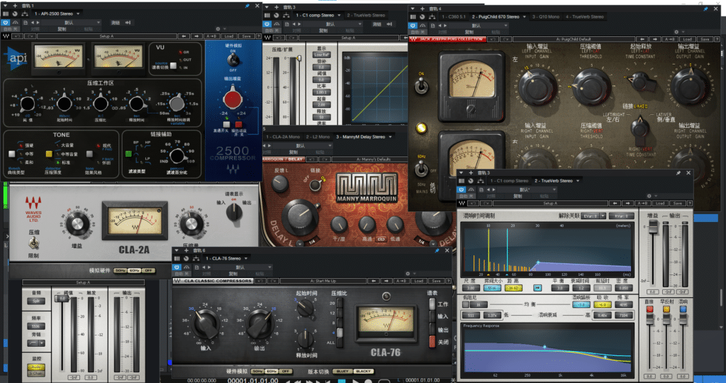 WAVES14 中文汉化插件效果器 64位VST自定义路径一键安装包 WiN-YU198-音频制作办公资源分享