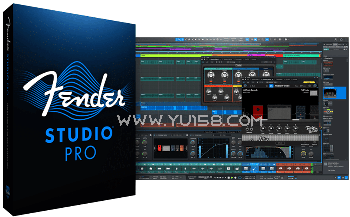 免费下载 最新编曲混音软件 Fender Studio Pro 8 v8.0.0【R2R】WiN-YU198-音频制作办公资源分享