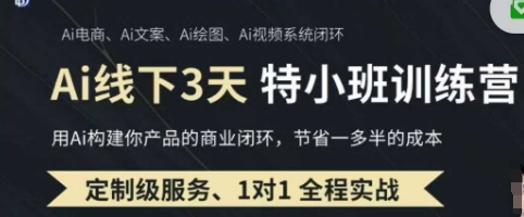 AI实操培训第20-21期线下，0基础保姆级教程，3月最新整理，企业获客、降本增效、打造超级个体-雨创网-优质项目资源分享平台